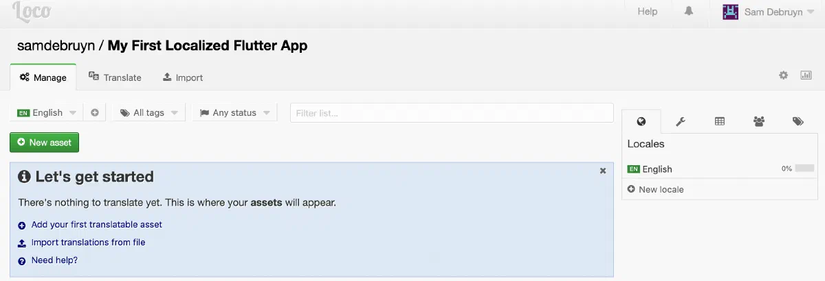 Easy localization in Flutter with continuous integration