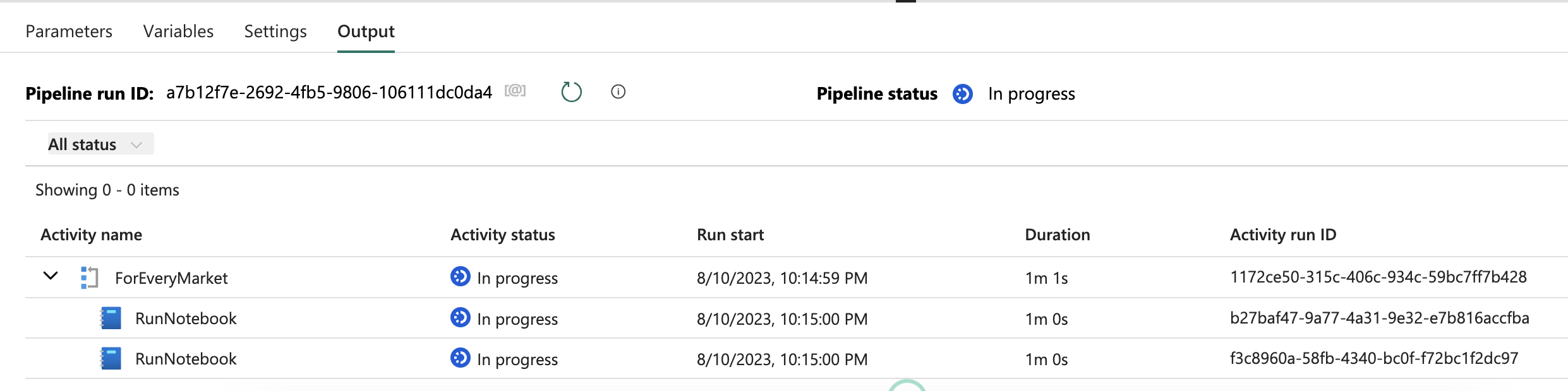 First run