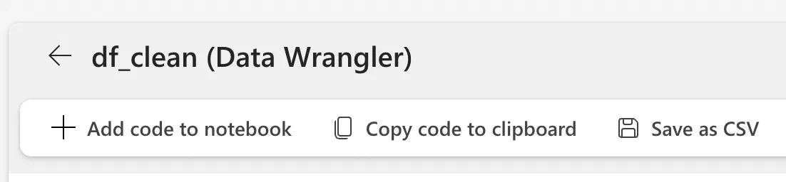 Let Fabric teach you how to code with Data Wrangler