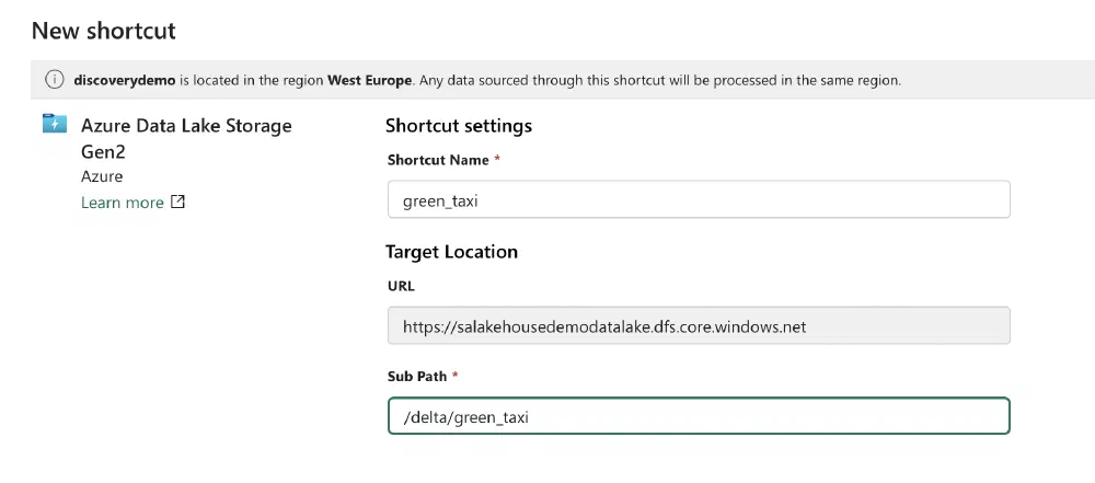 Second step linking our green_taxi dataset